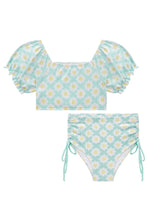 Cargar imagen en el visor de la galería, Bikini margaritas celeste
