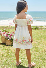 Cargar imagen en el visor de la galería, Vestido nido de abeja blanco
