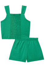 Cargar imagen en el visor de la galería, Conjunto short broderie verde
