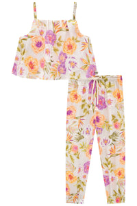Conjunto pantalón flores
