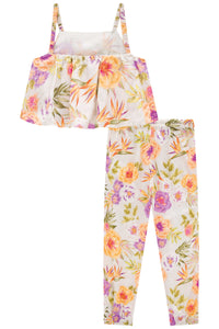 Conjunto pantalón flores
