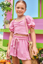 Cargar imagen en el visor de la galería, Conjunto short + crop rosa
