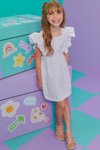 Cargar imagen en el visor de la galería, Vestido plumetti blanco

