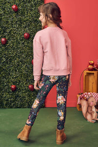 Conjunto leggings mariposa rosado