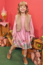 Cargar imagen en el visor de la galería, Vestido jardín + chaleco rosa
