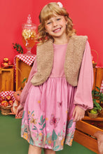 Cargar imagen en el visor de la galería, Vestido jardín + chaleco rosa
