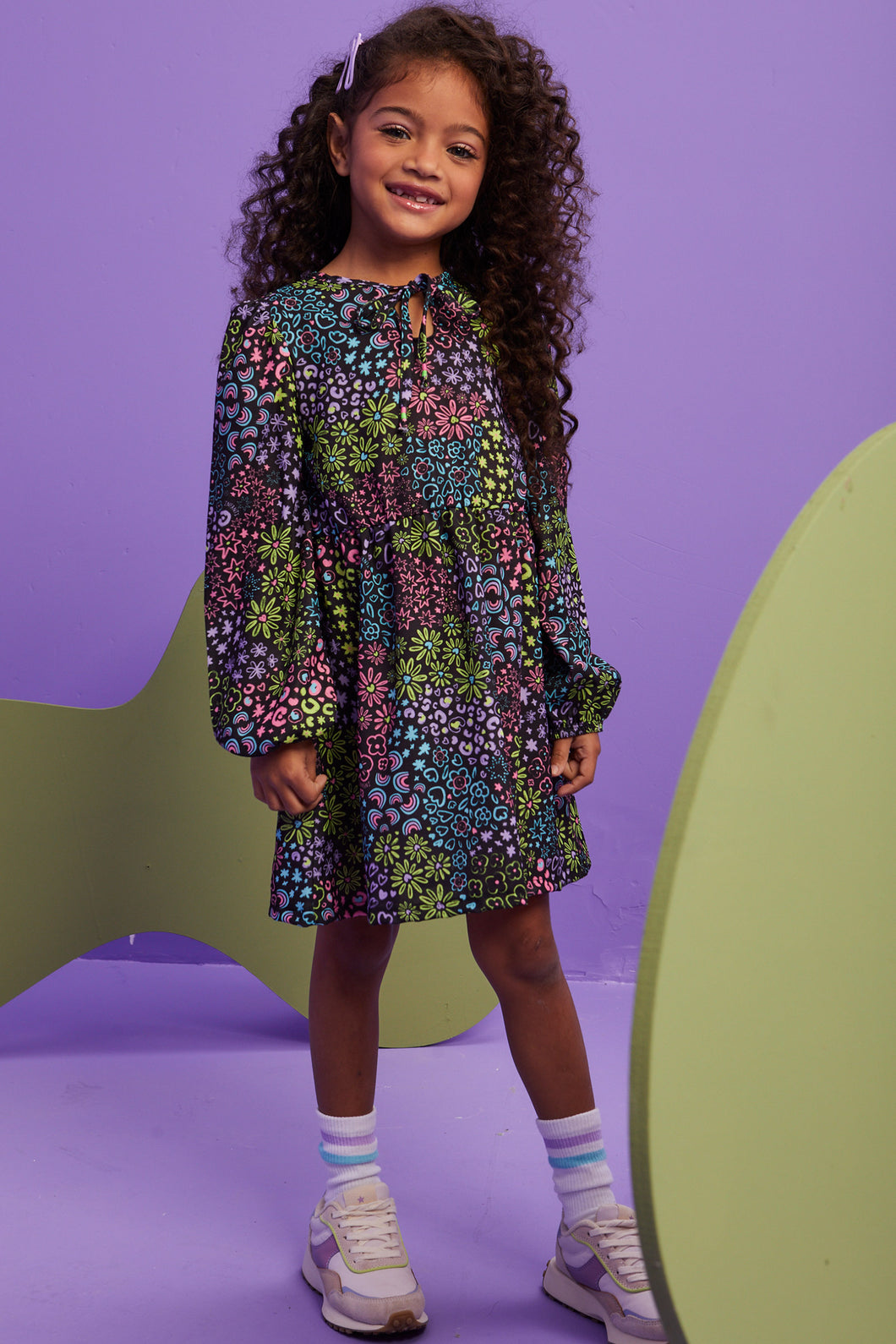 Vestido flores colores