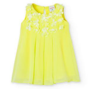 Vestido gasa flores 2 años