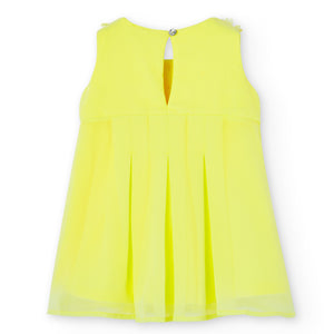 Vestido gasa flores 2 años