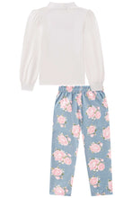 Cargar imagen en el visor de la galería, Conjunto &quot;Bloom&quot; flores celeste
