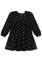 Cargar imagen en el visor de la galería, Vestido estrellas negro
