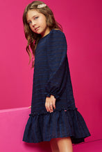 Cargar imagen en el visor de la galería, Vestido brillos azul
