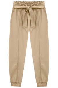 Pantalón polipiel camel