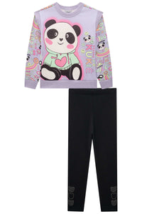 Conjunto leggings panda