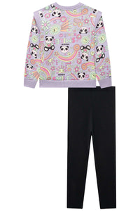 Conjunto leggings panda
