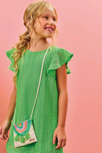 Cargar imagen en el visor de la galería, Vestido tejido verde 10 años
