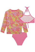 Cargar imagen en el visor de la galería, Set de baño piñas 3 piezas UV 50+
