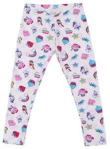 Legging unicornios blanco