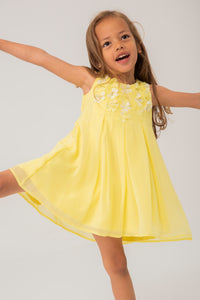 Vestido gasa flores 2 años