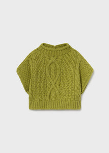 Chaleco tricot oliva