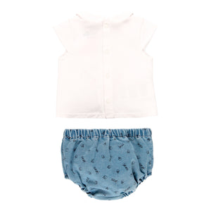 Conjunto bombacha globitos coral