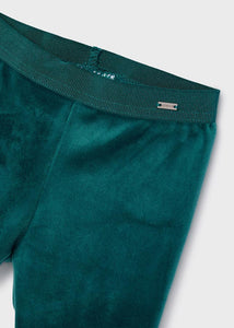 Legging terciopelo verde