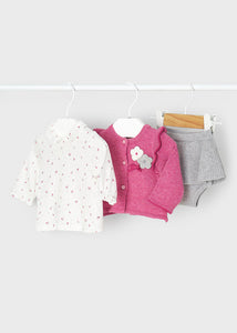 Conjunto falda tricot berry