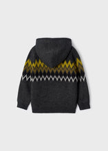 Cargar imagen en el visor de la galería, Casaca tricot jacquard fosil
