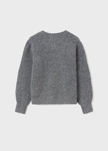 Rebeca tricot gris titanio