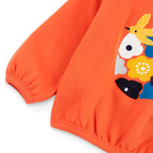Cargar imagen en el visor de la galería, Polera flores naranja
