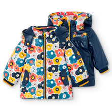 Cargar imagen en el visor de la galería, Casaca reversible flores colores
