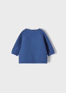 Cardigan tricot azul