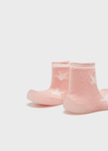 Cargar imagen en el visor de la galería, Calcetín con suela rosado T 12 meses
