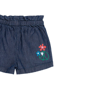 Bermuda denim flores