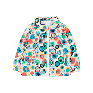 Parka círculos multicolor 2 años