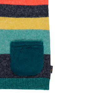 Vestido tricot combinado pelo colores