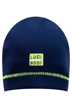 Cargar imagen en el visor de la galería, Set gorro y cuellito azul
