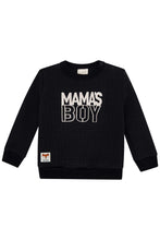 Cargar imagen en el visor de la galería, Polera " Mama´s Boy" negro
