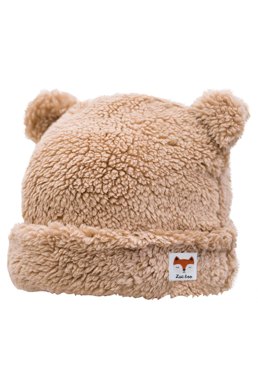 Gorro polar peluche camel