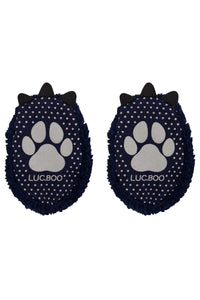 Pantuflas "huellitas" azul
