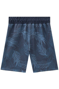 Short hojas azul