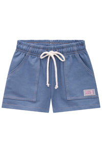 Short french terry tipo denim
