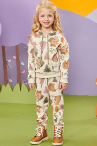 Conjunto buzo estampado oso
