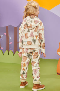 Conjunto buzo estampado oso