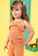Cargar imagen en el visor de la galería, Conjunto short tricot salmón

