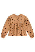 Cargar imagen en el visor de la galería, Blusa dots ocre
