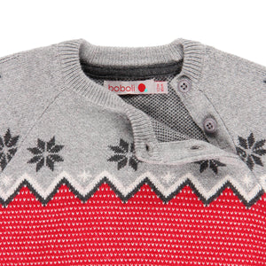 Jersey tricot rojo T 6 años