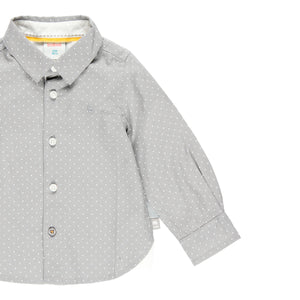 Camisa popelin topos gris